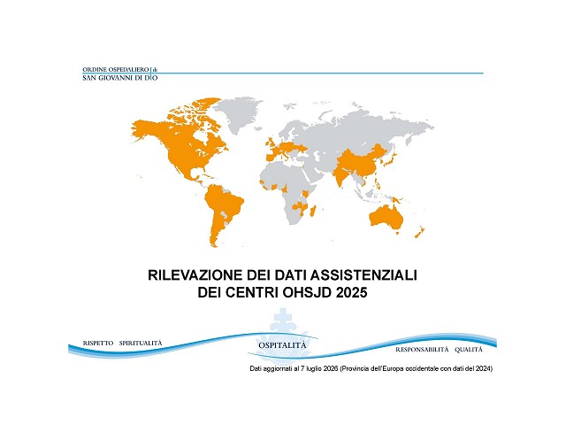Dati assistenziali dei centri 2025 Dati assistenziali dei centri 2025